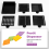 Dispenser Postit con stencil per note adesive, per modello di clip per supporto per blocco note autoadesivo da 3x3 pollici 5