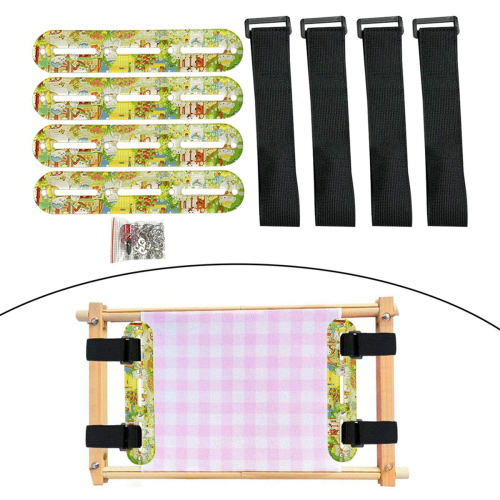 1 Set Side Tensioners for Embroidery High Elasticity Fabric Tension Clamp Adjustable Fastening Clip E