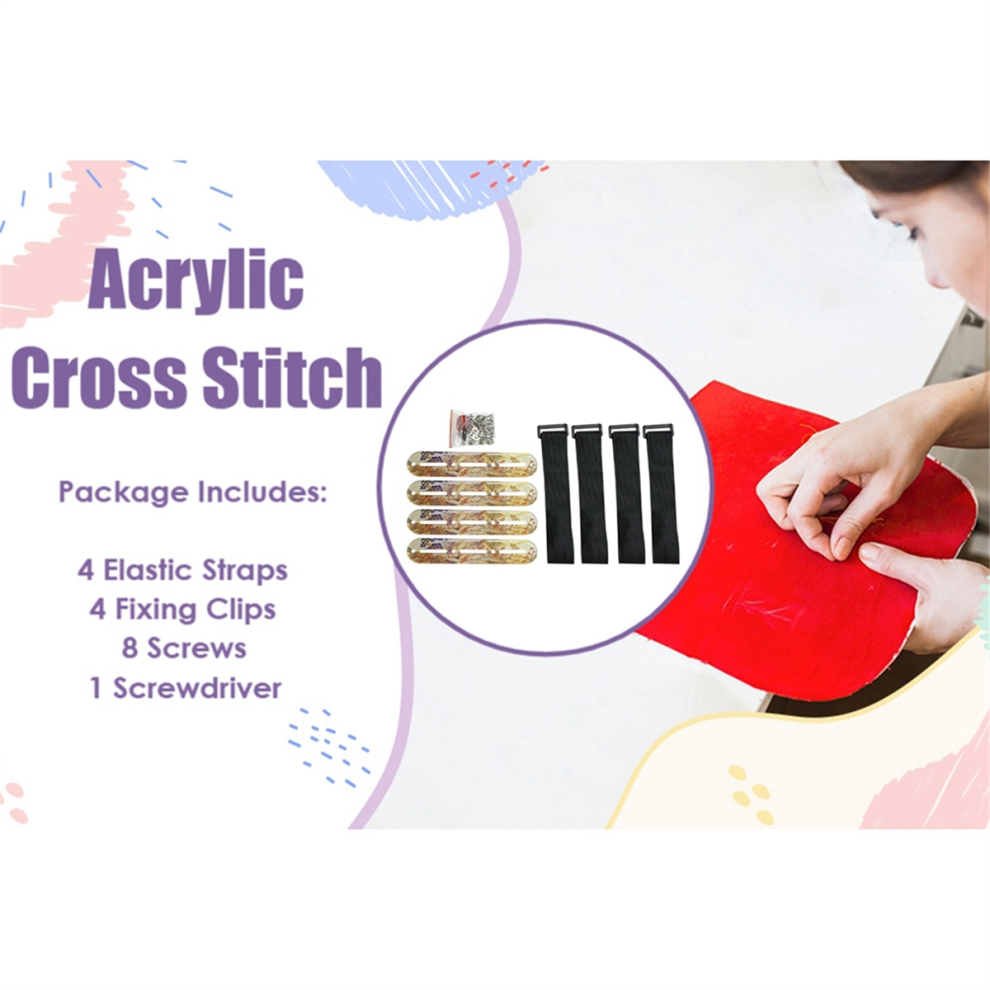 1 Set Di Tenditori Laterali Per Ricamo Morsetto Di Tensione Per Tessuto Ad Alta ElasticitÃ Clip Di Fissaggio Regolabile D-image