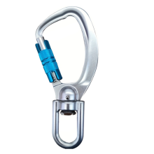 Schwenkbarer Karabinerclip, 360  drehbar, großer C-Ring mit automatischer Verriegelung, Kletterausrüstung, Überlebensrettung
