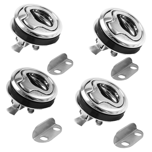 4PCS Flush Pull Latch Griff Lift für Boot Deck Tür Locker Luke Schrank Hardware Marine Lock 1