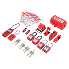 Elektrisches Lockout-Tagout-Kit, Universalklemme für Leistungsschalter-Verriegelungen – Sicherheitsschlösser-Hängeetiketten-Set