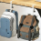 2Pcs Adjustable Desk Edge Hook Without Punching Office Desktop Hanging Bag Backpack Storage 5