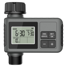 Timer intelligente per irrigazione, sistema di irrigazione intelligente a 1 uscita, programmatore da giardino con display LCD