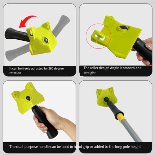 Plastic Drywall Corner Finisher Cleaning Stucco Trimming Tool with Portable Retractable Roller Extension Pole 2