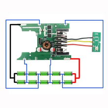 Li-Ionen-Akku, Kunststoffgehäuse, 10-Loch-Box, Schutzplatine, PCB für 20 V Lithium, DCB112, DCB118