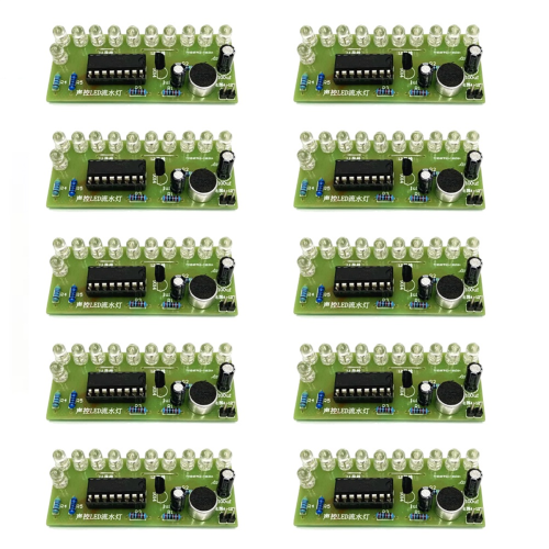 DIY Electronic Kit Module Voice Activated LED Water Light CD4017 Lantern Control Fun Production Teaching 1