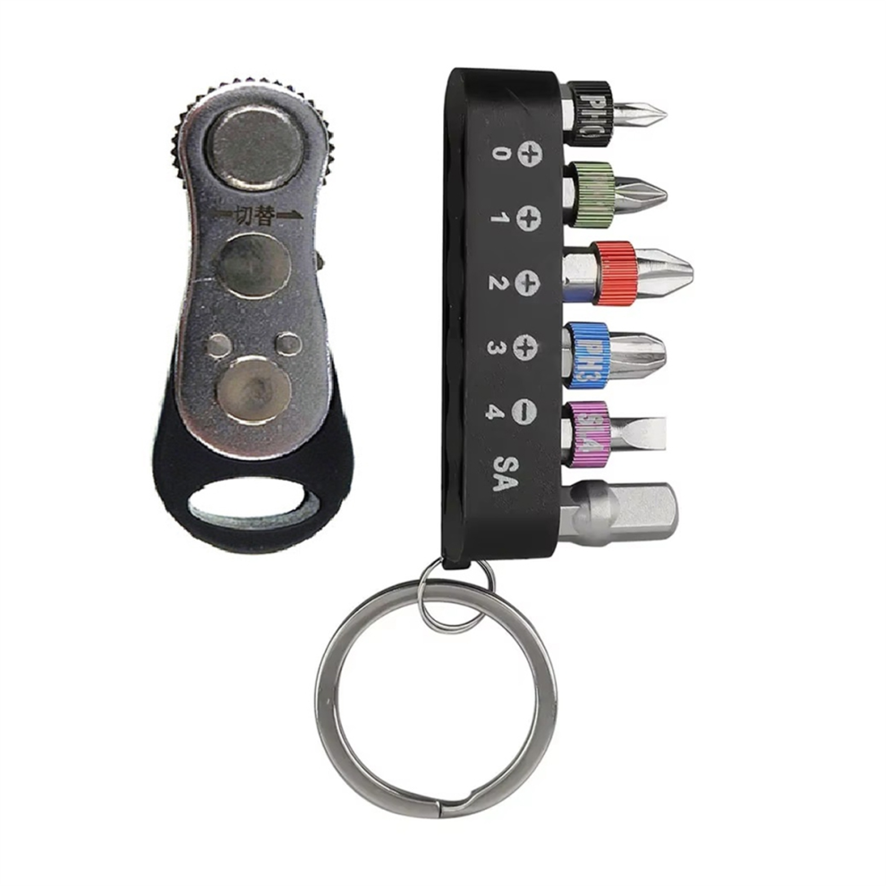 Set Di 7 Mini Chiavi A Cricchetto, Strumento Combinato Per Il Fai Da Te E Gli Scarponi Da Sci