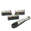 19-delige ratelsleutelset van 1/4 inch, schroevendraaierbits, sleutelcombinatiegereedschap 2