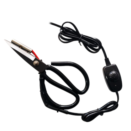 Electrothermal Scissors Electric Heating Tailor Heated Cutting for Curtain Non-Woven Fabrics EU Plug 1