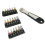 19-delige ratelsleutelset van 1/4 inch, schroevendraaierbits, sleutelcombinatiegereedschap 7