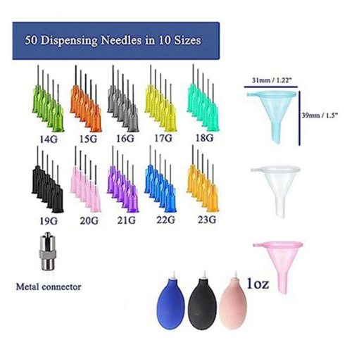 Ceramic Precision Tip Applicator Bottle for Clay Tools Crafting with Needle and Filling Funnel 2