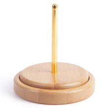 Garnhalter aus Holz zum Stricken und Häkeln, einfach zu installierender Spinnerhalter mit Aufbewahrung