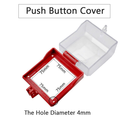1 stück Notfall Stop Taste Abdeckung, Abnehmbare Basis Push Schalter Protector für 2