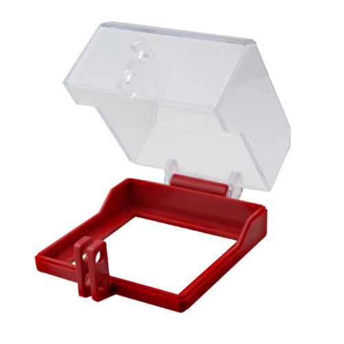 1 stück Notfall Stop Taste Abdeckung, Abnehmbare Basis Push Schalter Protector für 1