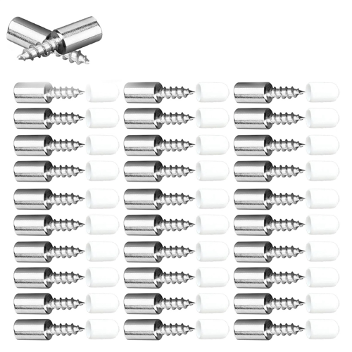 Fixed Support Self-Tapping -Screw, Cabinet Glass Partition Nails , with Rubber Sleeve Screw Plate 1
