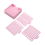 Stencil per note adesive compatibile con Post Notes, base per blocchi 3x3, 2 stencil inclusi, organizer per blocco note rosa 6