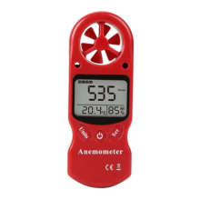 Mini-Mehrzweck-Anemometer, digitales LCD-Windgeschwindigkeits-Temperatur-Feuchtigkeitsmessgerät mit Hygrometer-Thermometer