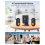 Caregiver Pager Wireless Call Button for Elderly, Alert Seniors with Vibration, LED Display, Mute 4
