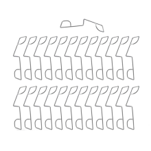 25 Pcs Fence Panel Clips, Wedges to Stop Panels Rattling, Banging