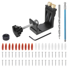 45pcs Hole Jig Kit Dowel Drill Joinery Screw Carpenters Wood Woodwork Guides Joint Angle Tool Carpentry Locator,B