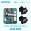 35mm VU Meter Stereo Audio Amplifier Level Indicator Backlight Adjustable with Driver Board for AMP 6