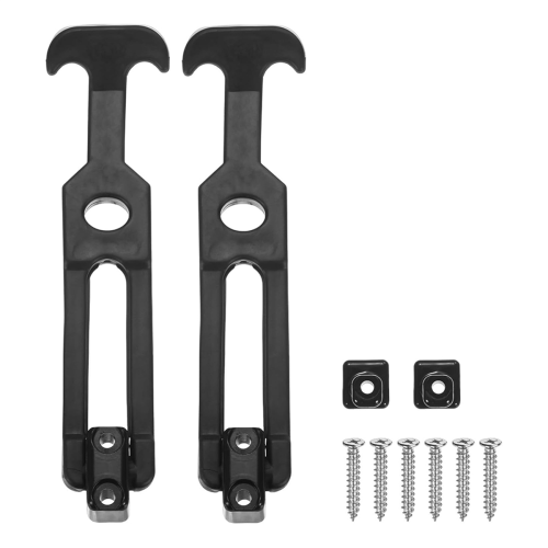 2-pack T-handgreep rubberen flexibele treksluitingen, 5,9 inch sluitingen met schroeven 1