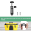 2-pack T-handgreep rubberen flexibele treksluitingen, 5,9 inch sluitingen met schroeven 6