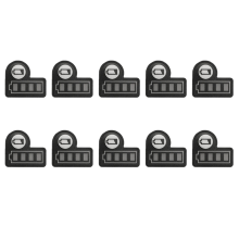10 pezzi indicatore di livello della batteria etichetta capacità luce adesivo pulsante decalcomania per BL1830 BL1430 18V litio