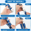 4PCS Drywall Stilts Straps, Adjustable Foot Band Nylon Leg Fixation Strap Replacement Part for 3