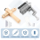 2 Pack Leather Strap Cutter Tools Table Top Lace with Replacement Blades for Fringe Braiding Strip Belts 4