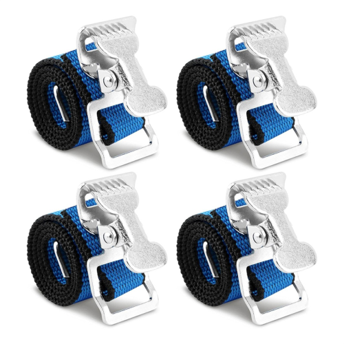 4PCS Drywall Stilts Straps, Adjustable Foot Band Nylon Leg Fixation Strap Replacement Part for