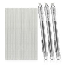 Ronde zeepsteenhouderset van 15, markers wit en transparant, verwijderbare markers, extra 12 zeepstenen, het beste om mee te solderen