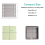 Modello di stencil per note adesive da 3 pezzi con nota, stencil porta-note, linea 8