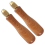 2Pcs Holz Datei Griff Hand Bohrer mit Messing Spannzange Holz für 6