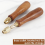 2Pcs Holz Datei Griff Hand Bohrer mit Messing Spannzange Holz für 3