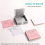 Modello di stencil per note adesive da 3 pezzi con nota, stencil porta-note, linea 3