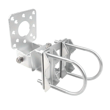 Supporto per palo con morsetto per antenna AP Bridge, supporto per palo multifunzione, angolo regolabile
