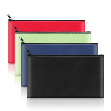 Zippered Money Pocket, 11 X 6.25 Inches, Secure Bank Pocket for Coins, Bills, Checks, Invoices, Cosmetics