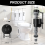 Universal Toilet Flusher Replacement Kit Flush Flapper Repair Include Fill Valve Handle 5