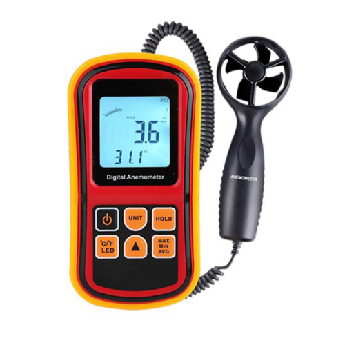 Gm8901 Anemometer Windgeschwindigkeitsmesser Temperaturmessung Digital 45 M/S Thermometer Handmessgerät 1