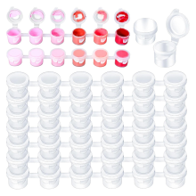 100 Streifen, 600 Töpfe, leere Farbtöpfe, Acryl für Klassenzimmer, Schule, Kunsthandwerk, Malbedarf, 3 ml/0,1 oz