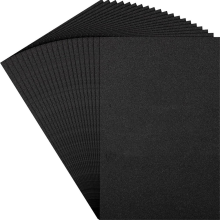 20 stuks 3 mm borduurschuim 6 x 9 inch EVA-vellen voor 3D-kunst en -knutselen, doe-het-zelfprojecten, handnaaien, zwart