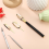 4Pcs Pottery Fluting Tool Kit Clay Ceramics Trimming Tools with 3 Different Blades Handle for Works 5