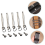 15 Pack Fan Accessories Nuts Folding Hand Solid Shaft Rivet Crafting DIY Studs Paper 5