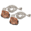 2pcs Ceiling Fan Light Switch,E87438 Lamp Switch with 11in Beaded Pull Chain,6A 125VAC, Electrical Chain 1