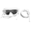 Waterstofbril Oogmasker Zuigkoelgenerator Inhalatiemachine Accessoires Wit 2
