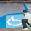 Handicap Stencil, Reusable Silicone Parking Lot Foldable Handicapped Stencils Disabled Template Mold 3