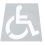 Handicap Stencil, Reusable Silicone Parking Lot Foldable Handicapped Stencils Disabled Template Mold 2