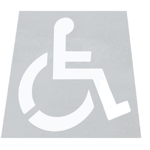 Handicap Stencil, Reusable Silicone Parking Lot Foldable Handicapped Stencils Disabled Template Mold 1